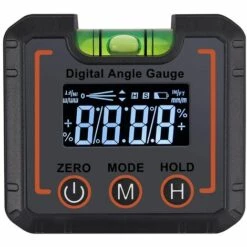 BARES Digitaler LCD-Neigungsmesser Mit Horizontalen Blasen, Winkelmesser-Schrägkasten, Winkelfinder Digital Magnetic Angle Gauge Level, Winkelmesser, Abschrägungsmesser