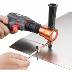 HAPPYSHOPPING Doppelspitze Blechschneiden Knabber Metallsäge Cutter 360 Grad Verstellbarer Bohraufsatz Mit Stanzwerkzeugen 7 HAPPYSHOPPING Doppelspitze Blechschneiden Knabber Metallsäge Cutter 360 Grad Verstellbarer Bohraufsatz Mit Stanzwerkzeugen -Angebote Fliesenleger-Werkzeug Store 34645281 3