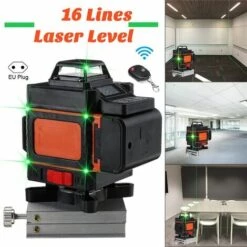MANTA Scode 4D 16 Linien Laser Level Grün Selbstnivellierendes Kreuz 360° Rotierendes Messwerkzeug-Kit -Angebote Fliesenleger-Werkzeug Store 34701773 3