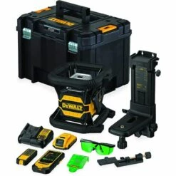 DeWALT DCE080D1GS Rotationslaser Grün 18 Volt 2,0 Ah Li-Ion Mit Bluetooth & Zubehör