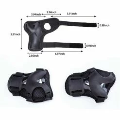 LITZEE Kinder Protektoren Protektoren Inline Protektoren Für Kinder Knieprotektoren Set Mit Helm Für Inline Skateboard Fahrrad Rollschuh - Schwarz -Angebote Fliesenleger-Werkzeug Store 35333320 3