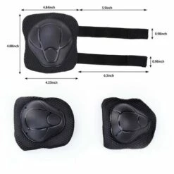 LITZEE Kinder Protektoren Protektoren Inline Protektoren Für Kinder Knieprotektoren Set Mit Helm Für Inline Skateboard Fahrrad Rollschuh - Schwarz -Angebote Fliesenleger-Werkzeug Store 35333320 4