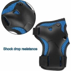 LITZEE Kids Protektor Inliner Protektor Set Schutzausrüstung Kinder Knieprotektor Ellenbogenprotektor Handgelenk Protektor Skateboard Rollschuh Protektor Set Outdoor Sports - Blau -Angebote Fliesenleger-Werkzeug Store 35333390 4