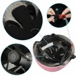 LITZEE Kids Protective Set Protektoren Inline Protektoren Für Kinder Inline Skateboard Helm Knieprotektoren Set Bike Roller Skateboard - Pink -Angebote Fliesenleger-Werkzeug Store 35333871 4