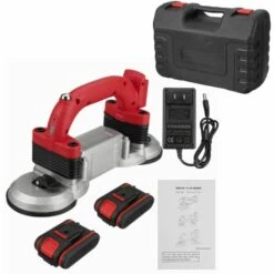 AUGIENB 2 Battery ProtableTiling 60-120CM Fliesenmaschine 5-Gang-Automatik-Bodenvibrator-Saugnapf-Verlegewerkzeug