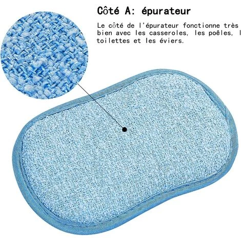 BRIDAY Waschbarer, Wiederverwendbarer, Waschbarer Schwamm-Set Von 8 + 2 Stück Geruchsneutraler Klebehaken Zum Reinigen Von Töpfen 2 BRIDAY Waschbarer, Wiederverwendbarer, Waschbarer Schwamm-Set Von 8 + 2 Stück Geruchsneutraler Klebehaken Zum Reinigen Von Töpfen – Bild 2