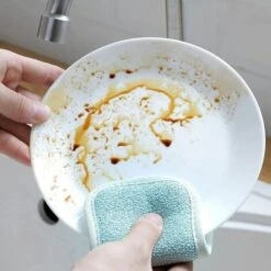 BRIDAY Waschbarer Geschirrschwamm, Antibakterieller Scheuerschwamm Aus Mikrofaser, Wiederverwendbare Pads & Agrave; Schwammschaber Für Antihaft-Pfannen-Töpfe Mit 4 Klebehaken (4 Stück Schwamm) 8 BRIDAY Waschbarer Geschirrschwamm, Antibakterieller Scheuerschwamm Aus Mikrofaser, Wiederverwendbare Pads & Agrave; Schwammschaber Für Antihaft-Pfannen-Töpfe Mit 4 Klebehaken (4 Stück Schwamm) -Angebote Fliesenleger-Werkzeug Store 35535667 4