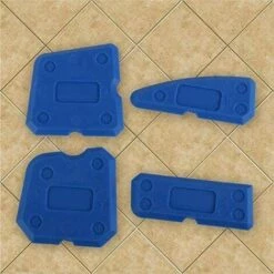LITZEE 4-tlg. Glätteisen Dichtungen Dichtungswerkzeuge Silikon-Set Und Dichtungswerkzeuge Für Badezimmer Küche Und Dichtungen Silikon-Dichtungsmörtel-Entferner, Blau -Angebote Fliesenleger-Werkzeug Store 36027318 5