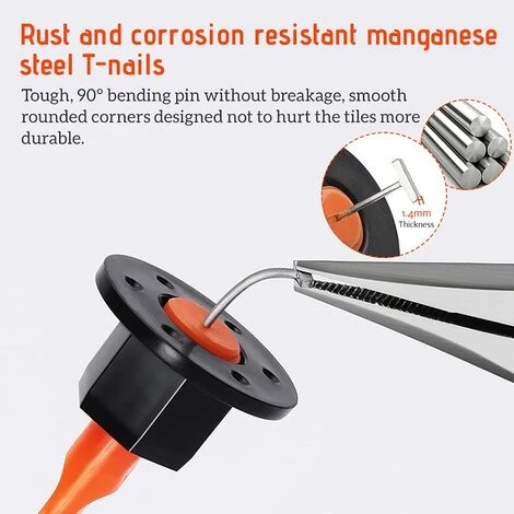 LITZEE Tile Leveler * 50, Tile Leveling Kit, Wiederverwendbares Tile Leveling System, DIY Werkzeug Für Wand, Boden, 1 Schraubenschlüssel 4 LITZEE Tile Leveler * 50, Tile Leveling Kit, Wiederverwendbares Tile Leveling System, DIY Werkzeug Für Wand, Boden, 1 Schraubenschlüssel – Bild 4