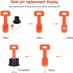 LITZEE Tile Leveler * 50, Tile Leveling Kit, Wiederverwendbares Tile Leveling System, DIY Werkzeug Für Wand, Boden, 1 Schraubenschlüssel 9 LITZEE Tile Leveler * 50, Tile Leveling Kit, Wiederverwendbares Tile Leveling System, DIY Werkzeug Für Wand, Boden, 1 Schraubenschlüssel -Angebote Fliesenleger-Werkzeug Store 36236816 5