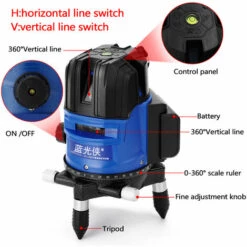 HAPPYSHOPPING Berührte Tasten Multifunktionaler 3 Grüner Liniennivellierer 360-Grad-selbstnivellierendes Laser-Niveaumessgerät,EU-Stecker -Angebote Fliesenleger-Werkzeug Store 36370666 5