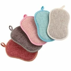 THSINDE Geschirrschwamm Waschbar Antibakterielle Mikrofaser Wiederverwendbarer Doppelschwamm Doppelschwamm Scheuerschwämme Für Antihaft-Pfannen Töpfe Töpfe (4 Stück Schwamm) -Angebote Fliesenleger-Werkzeug Store 36489968 5