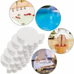 BEARSU 16 Stück Cremiger, ölabsorbierender Schaumschwamm Für Whirlpool Und Spa (Oktopus-Form) -Angebote Fliesenleger-Werkzeug Store 36578795 4