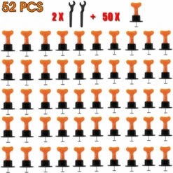MOHOO 50 Stk Wiederverwendbar Tile Leveling Positioning System Leveler T-lock Floor Tools Set