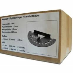10 Stück SANPRO Halbes Kieslager - Splittbettlager Sandbettlager Kiesbettlager