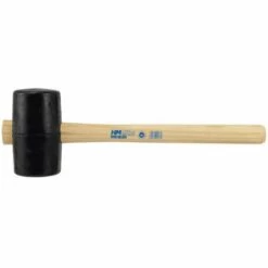 HM MÜLLNER WERKZEUGE Hm Gummihammer 74 Mm, 90 Shore Schwarzer Kopf, Eschenstiel