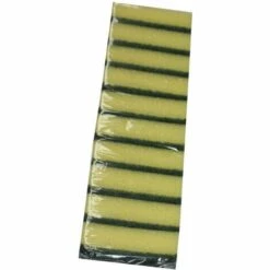 ALEDIN BüRSTEN Aledin Topfreiniger 10er 8.5x5.5x2.5 Gelb - Grün