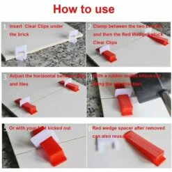 BETTERLIFE Nivelliersystem Kit Fliesen Für Keramische Wandbauwerkzeuge (200 CALES + 1 Clip) -Angebote Fliesenleger-Werkzeug Store 37325915 4