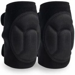 BETTERLIFE Garten- Und Hausgemachte Knieschützer, Schutzkissenschutz Mit Leichten EVA-Schaumkissen, Weichem Innenfutter, Einfache Einstellung Mit Einstellbaren Riemen, Schwarzer Beinturm 33-40 Cm