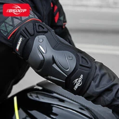 BSDDP Universal Paar Kniebandagen Und Ellbogenschützer Für Erwachsene Fahrrad Fahrrad Motorrad Reiten Kniestütze Schutzpolster Für Motorrad Radfahren Racing Four Seasons,Schwarz -Angebote Fliesenleger-Werkzeug Store 38637193 2