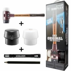 HALDER Aktion Plus Box SIMPLEX-Schonhammer 80mm (Garten,Dach,Holzarbeiten,Landschaftsbau)