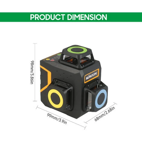 KKmoon 3 X 360 ° Gruner Laser Beam Level Meter Laser Level Professional 12 Linien Laser Level Meter Grunes Licht Selbstnivellierender Laser Level Kreuzlinienlaser Mit Drehfuß 4 KKmoon 3 X 360 ° Gruner Laser Beam Level Meter Laser Level Professional 12 Linien Laser Level Meter Grunes Licht Selbstnivellierender Laser Level Kreuzlinienlaser Mit Drehfuß – Bild 4