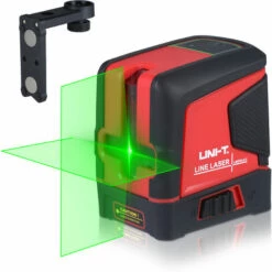 UNI-T 2-Linien-Laser-Niveaumesser Selbstnivellierend 2 Gruner Strahl Horizontal / Vertikal / Kreuzlinien-Laser-Nivelliergerat Mit Magnetstander Fur Den Heimgebrauch