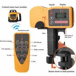 ASUPERMALL 635nm Rote Laserlinie Automatische Selbstnivellierungsmaschine Betriebsmodus Drehrichtung Geschwindigkeitswinkel Einstellbarer Laserlevel 500m Arbeitsabstand -Angebote Fliesenleger-Werkzeug Store 38896531 5