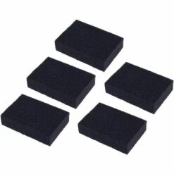 BARES 5 Stück Korund Nano Reinigungsschwamm Scheuern Zum Scheuern Der Küche Badezimmer Töpfe Pfannen & Spülbecken Geschirr & Schwamm (Schwarz)