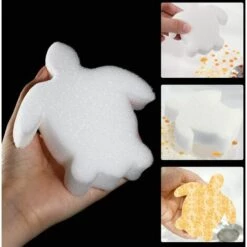 BARES 20 Stück Whirlpool Und Spa Cremiger, ölabsorbierender Schaumschwamm (Meeresschildkrötenform) -Angebote Fliesenleger-Werkzeug Store 39452127 3