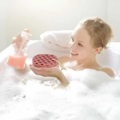 BARES 5 Stück Weicher Badeschwamm Weicher Körper Beruhigender Schwamm Naturfaser Peeling Duschschwamm Für Frauen Männer Kinder, Zufällige Farbe, Ovale Form -Angebote Fliesenleger-Werkzeug Store 39452337 5
