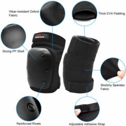 WOSAWE Erwachsene Knieschützer Schutzausrüstung Knieschützer Protektor Für Outdoor-Sportarten Rollschuh Radfahren Skifahren Skateboarding,Knieschoner -Angebote Fliesenleger-Werkzeug Store 39573328 3