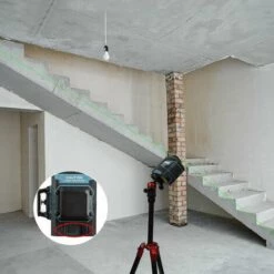 Kreuzlinienlaser, WESCO 2X 360° Kreuzlinienlaser Grün, 3D 8 Linien Selbstnivellierendes Linienlaser, Laser Level Mit Manueller Und Automatischer Modus, Inkl. Lithiumbatterie Und Magnethalterung -Angebote Fliesenleger-Werkzeug Store 39582506 3