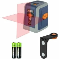BLUERIDGE BLUE RIDGE Kreuzlinienlaser 10M, Linienlaser Selbstnivellierende - Und Vertikale Linie, 360° Drehbarer Magnetbasis +/- 0,3mm, BR8900