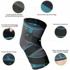 BETTERLIFE 2 Stück Knieorthese, Verstellbare Elastische Knieorthese, Sportkompressions-Knieorthese, Patella- Und Ligament-Knieorthese, Arthrose-Knieorthese, Atmungsaktiv Und Unisex -Angebote Fliesenleger-Werkzeug Store 39663916 3