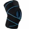 BETTERLIFE Ligament Sport Patella Knieorthese, Knieorthese Unterstützung Einstellbare Arthroseschiene Für Arthritis, Meniskusschmerzen, Lauf-blau