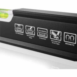 STAHLWERK Wasserwaage Aluminium Magnetwasserwaage 1200 Mm Magnetisch 3 Libellen 45 90 180 Grad Praktischer Haltegriff Und Hängevorrichtung -Angebote Fliesenleger-Werkzeug Store 39949459 5