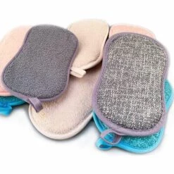 SUN FLOWERDE 4 Stück Wiederverwendbarer Waschbarer, Antibakterieller Küchenschwamm Anstelle Eines Einwegschwamms -Angebote Fliesenleger-Werkzeug Store 39959766 3