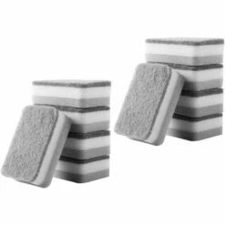 SUN FLOWERDE 10 Stück Reinigungsschwamm Küchenschwamm Praktischer Geschirrspülschwamm