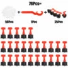 MANTA 76pcs Level-Fliesen-Nivellierungs-Abstandssystem Für Bodenfliesen-Wand-Leveler