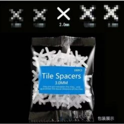 MANTA 252PCS / 100PCS / 52PCS Tile Leveling System Spacer Wall Leveler Wedges (eine Tüte Kreuz (100PCS))