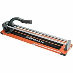 GOPLUS Manueller Fliesenschneider, Handfliesenschneider Mit Schneidrad Stützfüssen Abnehmbarem Alu-Messeskala,Fliesenschneidmaschine Mit Verstellbarem Winkel, 6000 Mm Schnittlaenge(24")