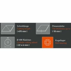 Jokosit Fliesenschneider Profi Cut 163 Schnittlänge 470mm -Angebote Fliesenleger-Werkzeug Store 40377970 2