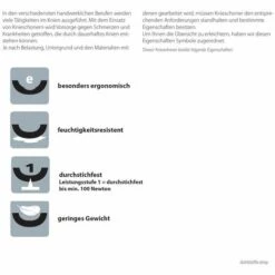 WOHLTAT NIERHAUS Nierhaus Knieschoner Fento 100 Arbeitshosen Kniepolster 24x16cm -Angebote Fliesenleger-Werkzeug Store 40379136 4