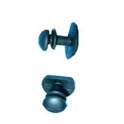 WOHLTAT NIERHAUS Nierhaus Knieschoner Kunststoff Knopf Mit Langem Hals Schwarz