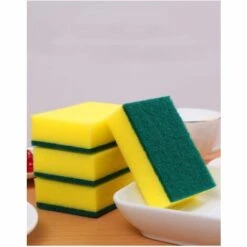DONTODENT 24 Geschirrschwämme,kratzfeste Scheuerschwämme Mit Scheuernden Scheuerschwämmen,10cm * 7cm * 3cm
