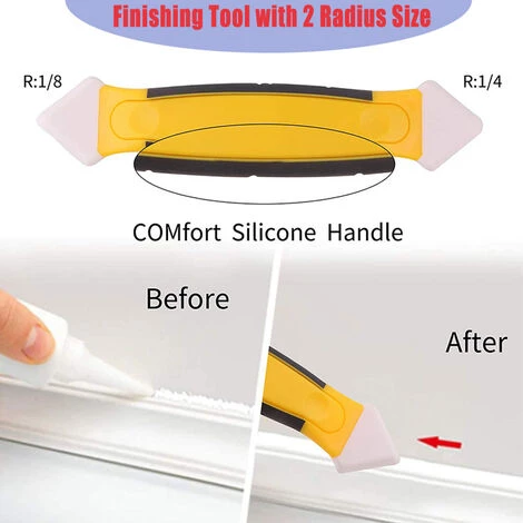 DONTODENT Silikon-Dichtungsglätter 16-teilige Dichtungs-Dichtungswerkzeuge,Dichtungsmörtel-Glättwerkzeug-Kit Entfernen Von Dichtungs-Dichtungswerkzeugen Finishing-Kit 2 DONTODENT Silikon-Dichtungsglätter 16-teilige Dichtungs-Dichtungswerkzeuge,Dichtungsmörtel-Glättwerkzeug-Kit Entfernen Von Dichtungs-Dichtungswerkzeugen Finishing-Kit – Bild 2