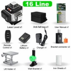 MAEREX 4D Laser Level 16 Lines Grünes Licht Selbstnivellierend Kreuzlinienlaser DE 16 Line EU Plug -Angebote Fliesenleger-Werkzeug Store 41018193 4