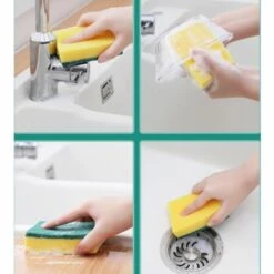 ILOVEMILAN Spülschwamm Küchentuch Abstreiftuch Reinigungsdekontaminationsschwamm Dekontaminationstuch, 6 Stück -Angebote Fliesenleger-Werkzeug Store 41522142 5