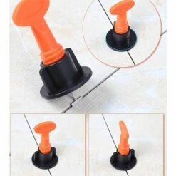 ILOVEMILAN Der Neue Austauschbare Pin Tile Leveler Bodenfliese Wandfliesen-Locator Hilfswerkzeug Wiederholte Nadelverwendung -Angebote Fliesenleger-Werkzeug Store 41522895 3